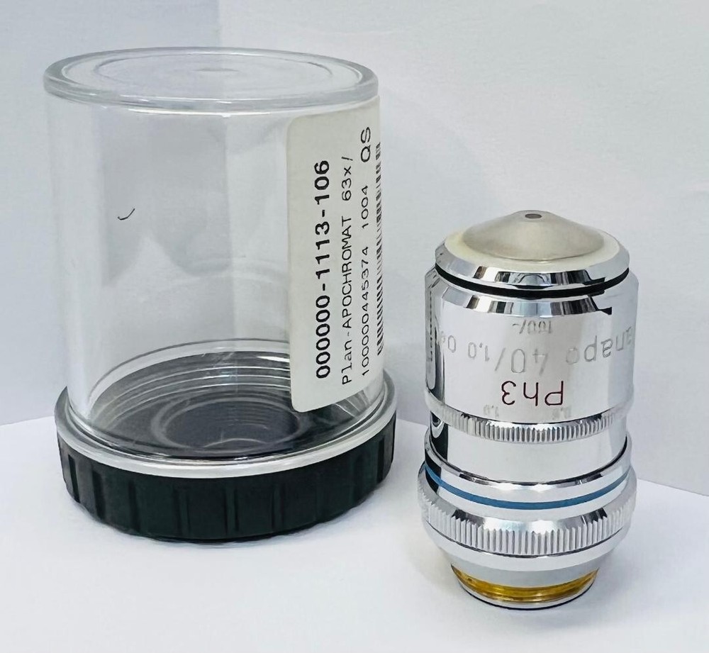 ZEISS 40X Planapo Plan Apochromat Ph3 Phase Microscope Objective 160mm With Iris
