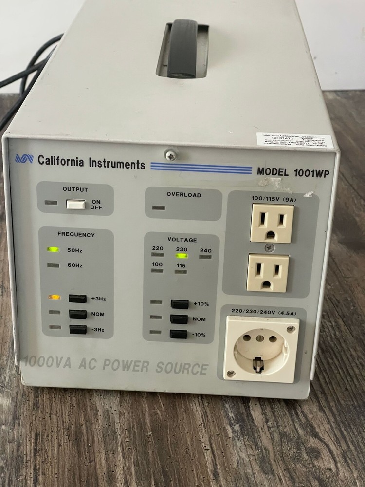 California Instruments Model 1001WP 1000VA AC Power Source Frequency Changer