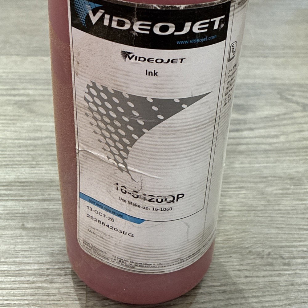 Videojet Coding Ink- For Coding Label Machine- Fluorescent Orange-1 Quart