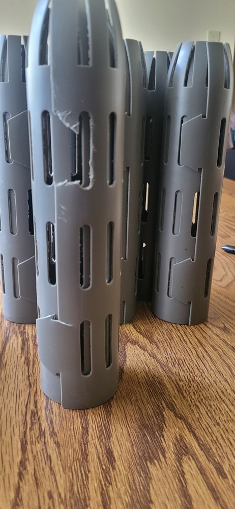 Dimensions Easy Flex Plastic Tree Trunk Protectors, Grey 5 Count Plus 1 Damaged