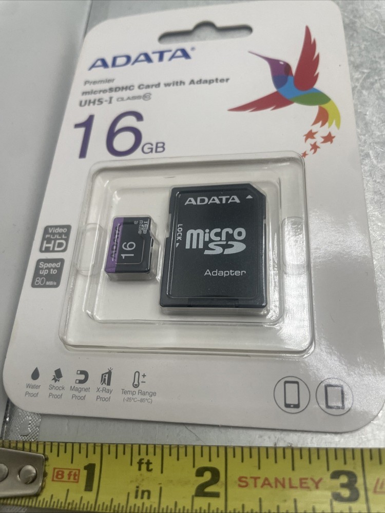 Adata 16GB Micro SD Memory Card