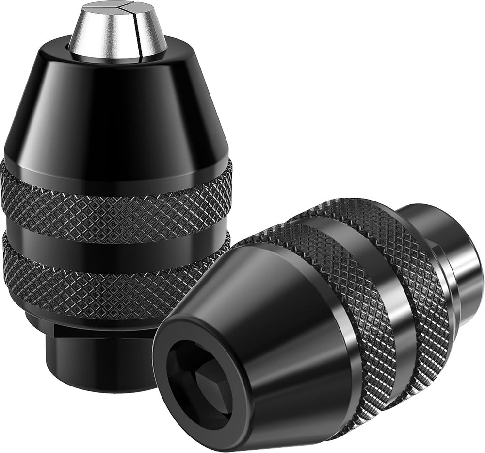 2-Pack Keyless Chuck for Dremel: Quick Change Rotary Tool Adapter Kit