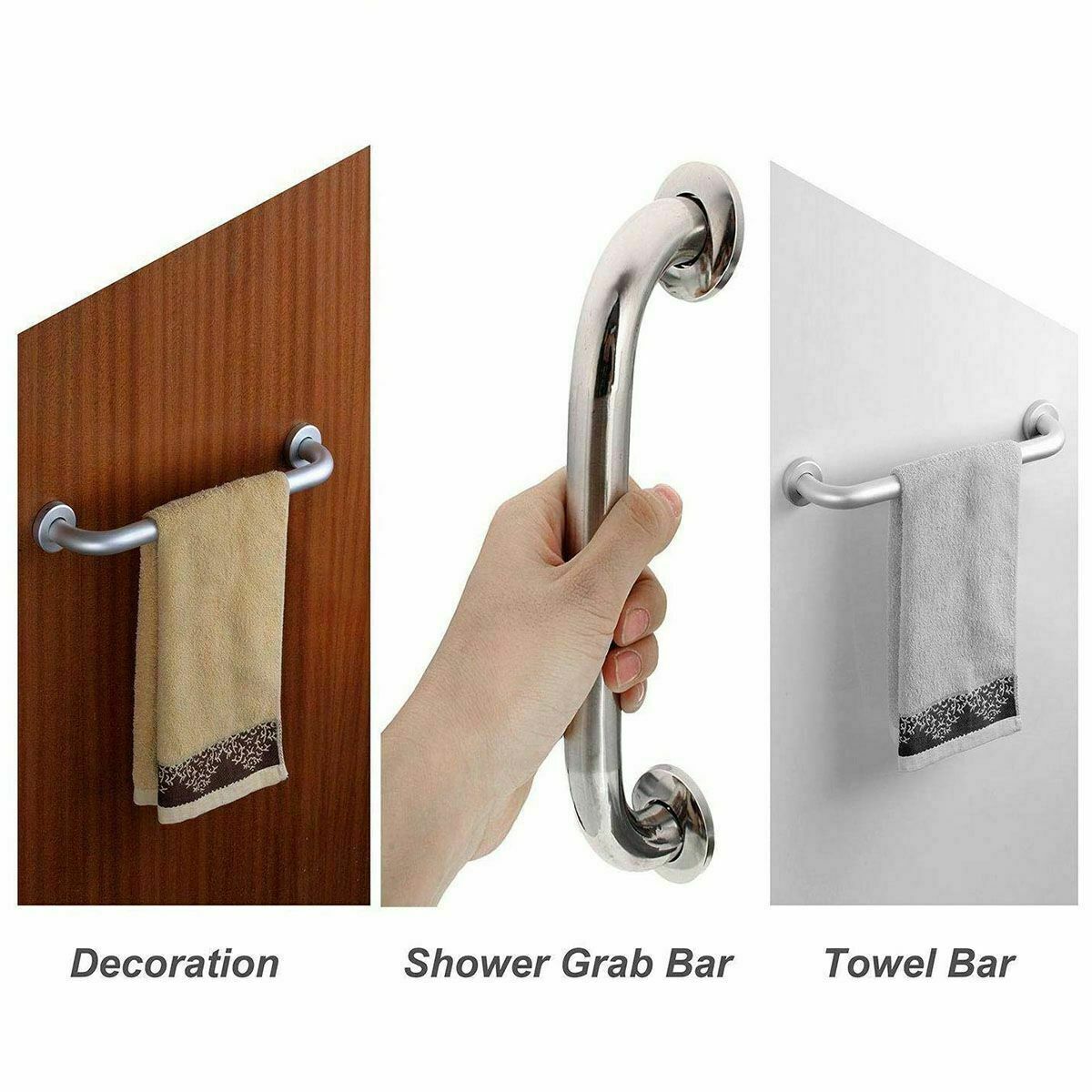 Bathroom Shower Grab Bar Handle Safety Hand Rail Support Bar Stainless Steel lot