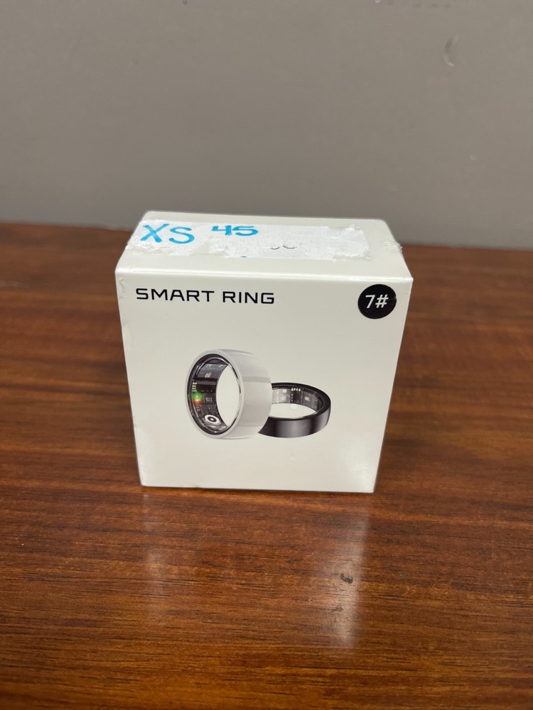 Smart Ring JRing Health Tracker with APP Size 7 Ceramic Black
