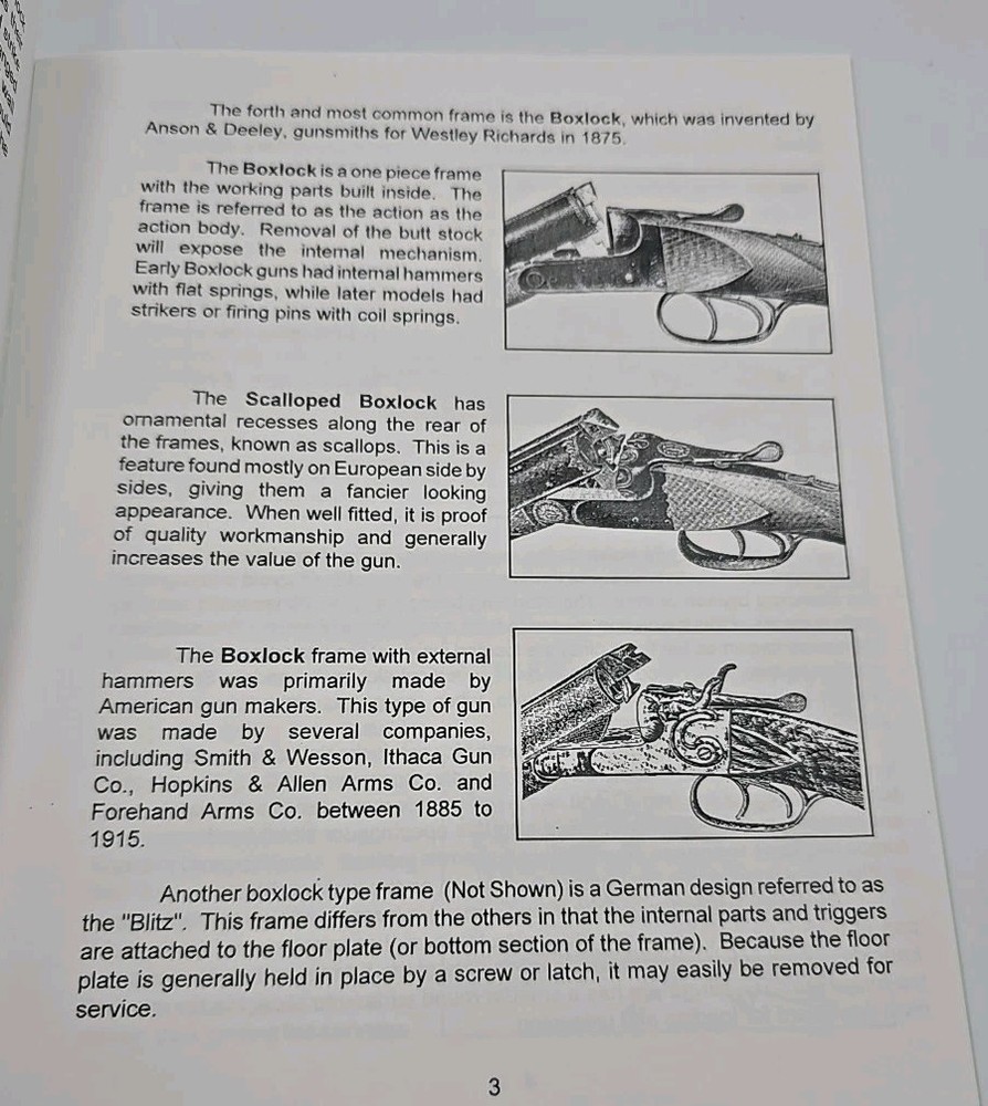 Recognizing Side by Side Shotguns Charles Carder Booklet