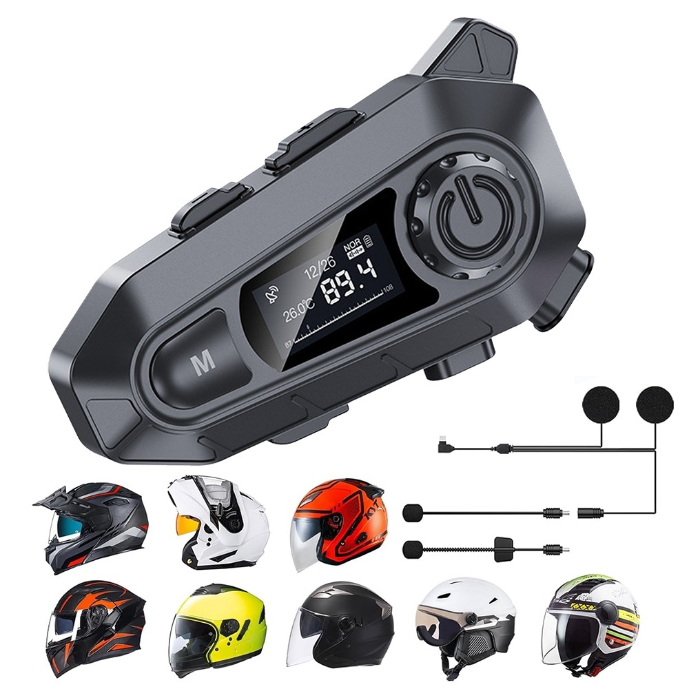 Waterproof Motorcycle Helmet Headset Wireless Bluetooth Headphone Speaker