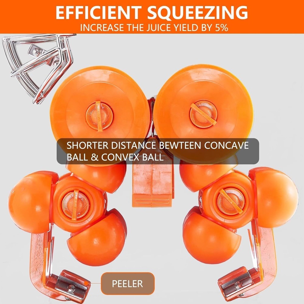 Commercial Automatic Orange Squeezer grapefruit Juicer Extractor Juice Machine