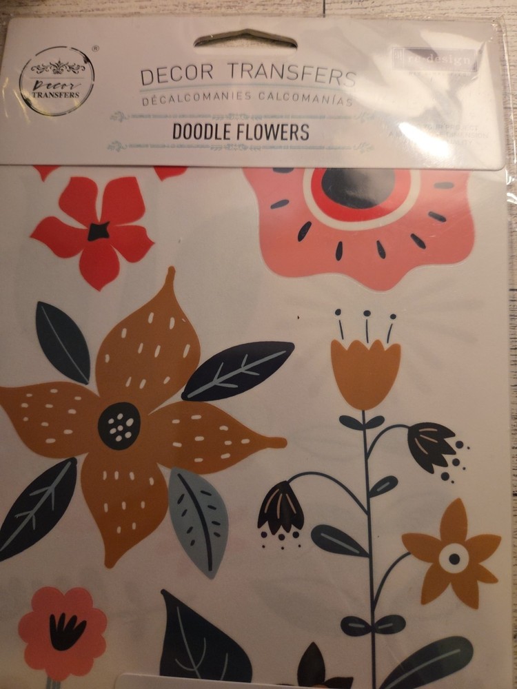 ReDesign with Prima Transfer - Doodle Flowers