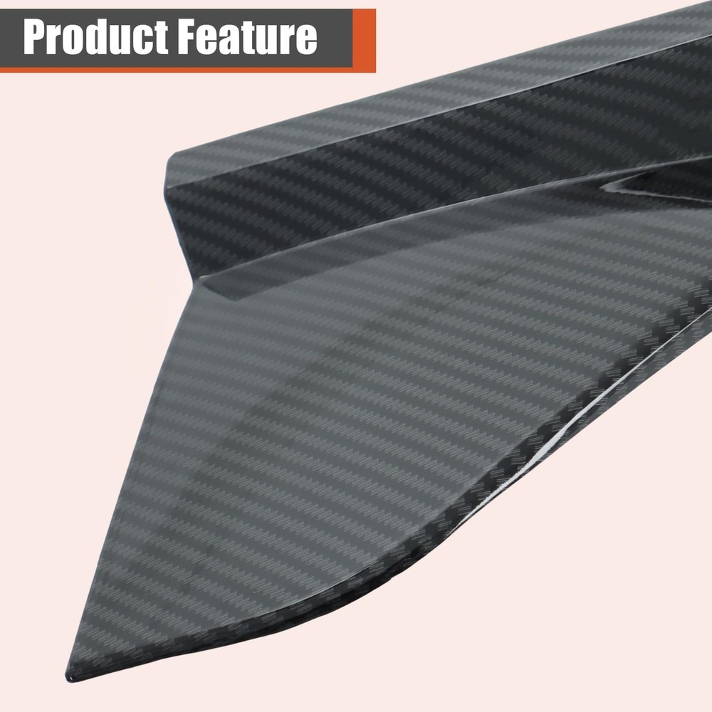 labwork 3 Pieces Front Bumper Lip Spoiler Splitter Carbon Fiber Style Replace...