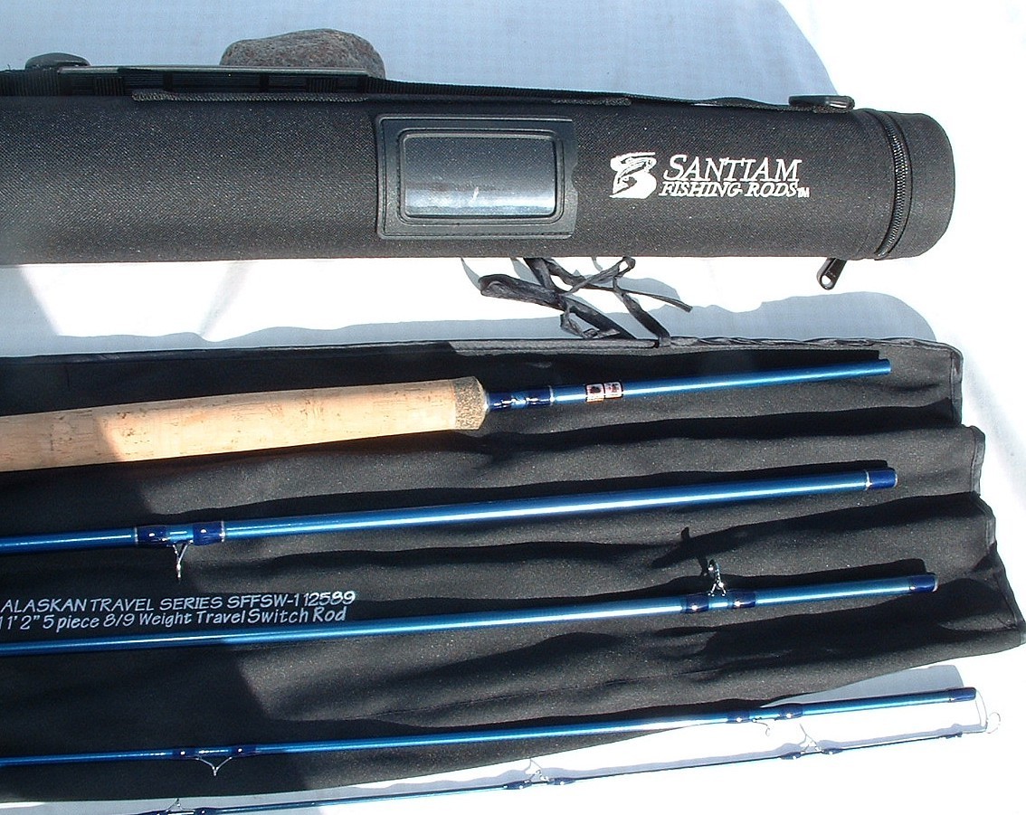 Santiam 11'2" 8/9wt Graphite Alaskan Travel Series 5pc Switch Rod w/HARD CASE