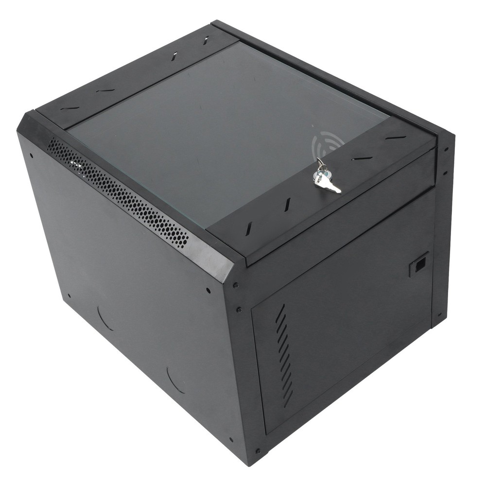 LABLT 9U Network Server Cabinet Rack Wall Mount Maximum Depth 15.5" With Locks