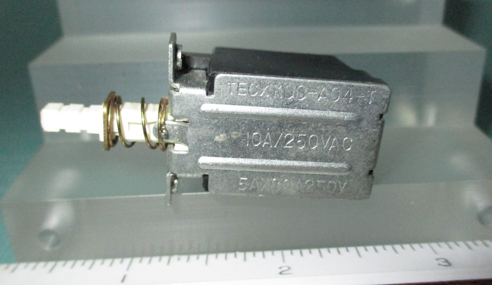 TECX DPST High Current Latching ON-OFF Push Button 250VAC Power Switch KDC-A04-T