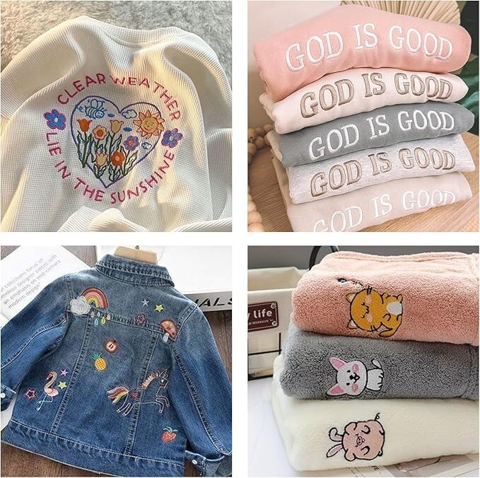 POOLIN EOC06 Computerized Embroidery Machine 7.9*11 Large area LCD Touch Screen