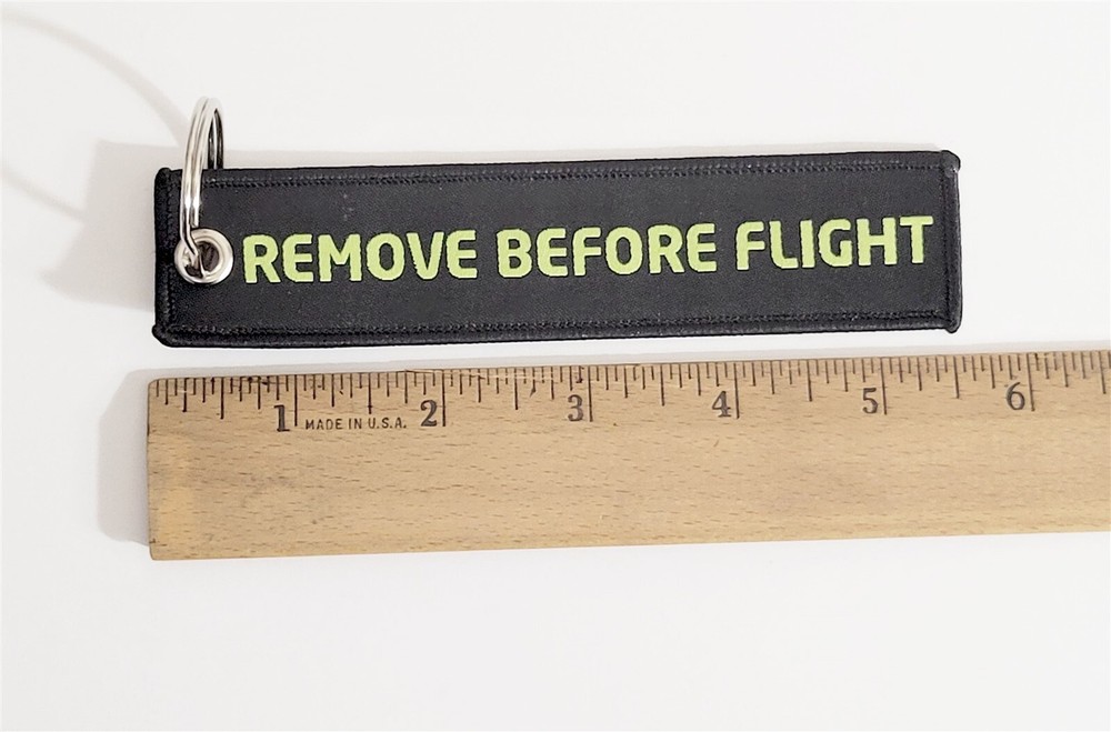 3D Perception Inc Black Flight Tag Keychain Military