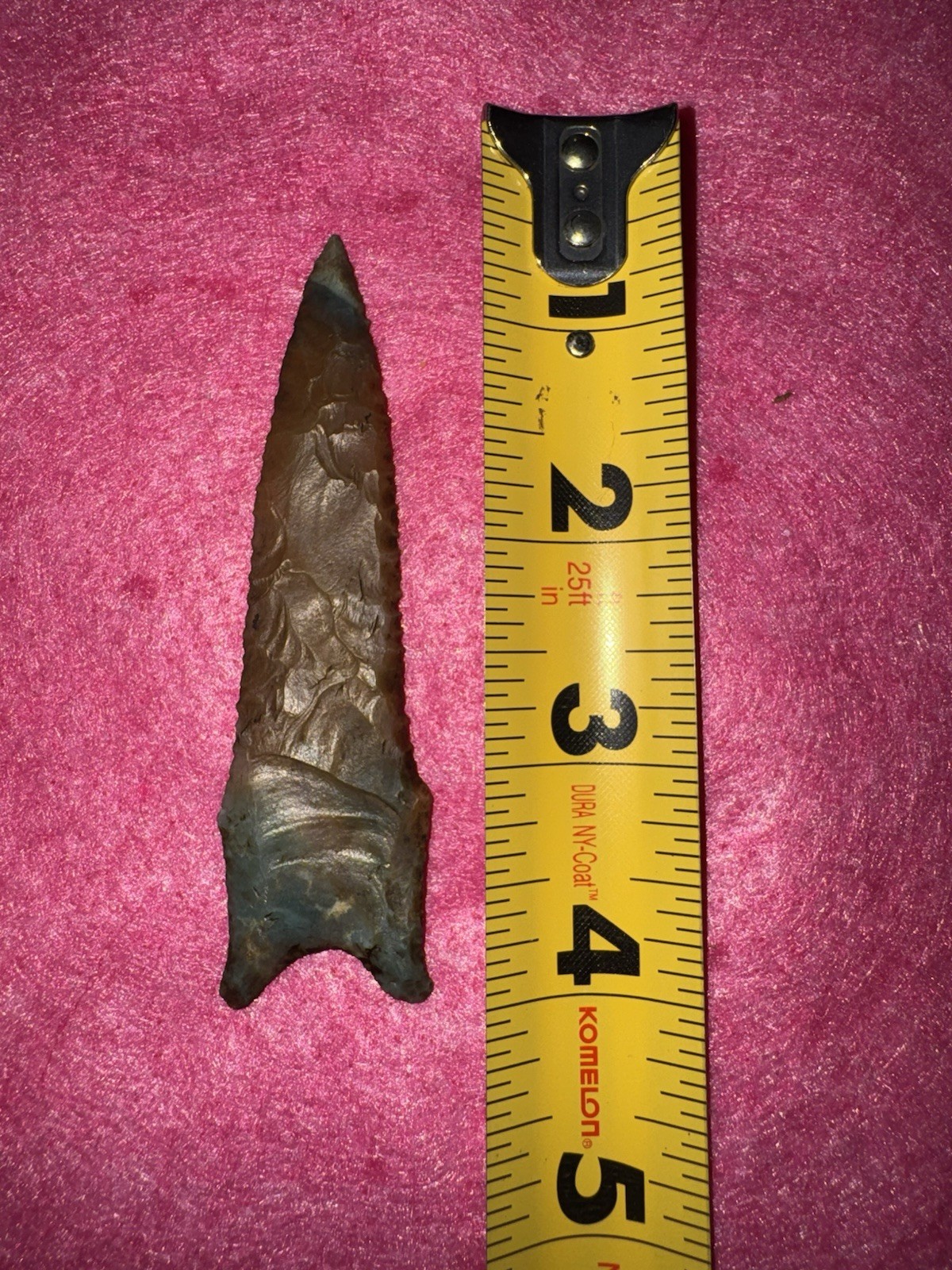 Rare Colorful KILLER Native American Oklahoma Paleo Dalton Fluted Arrowhead Poin
