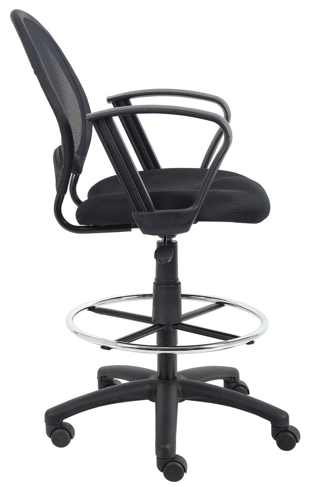 Boss Mesh Drafting Stool W/ Loop Arms MODEL # B16217