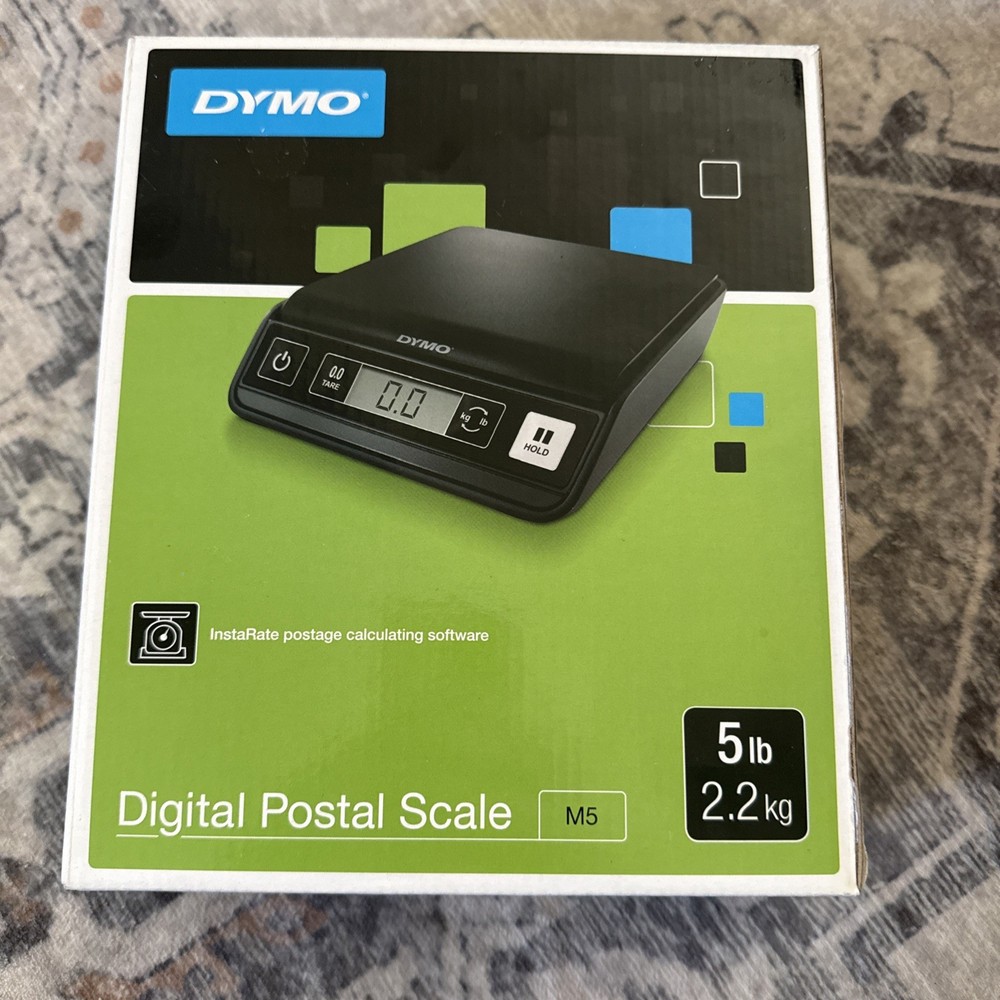 Dymo M5 Digital Shipping Postal Scale 5lb Max Open Box Tare Function