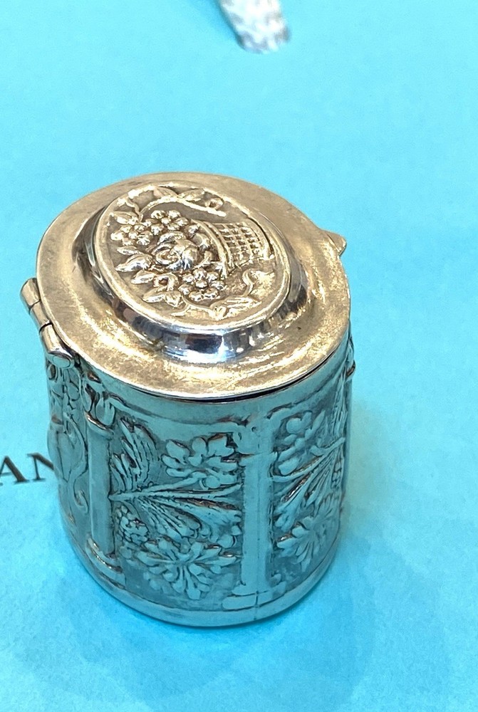 Tiffany&co Sterling Silver Pillbox