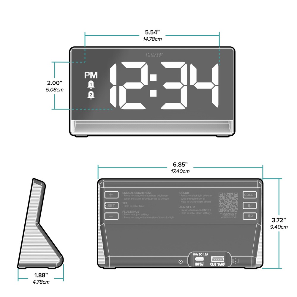 Digital Color Changing Deep Sleep Alarm Clock