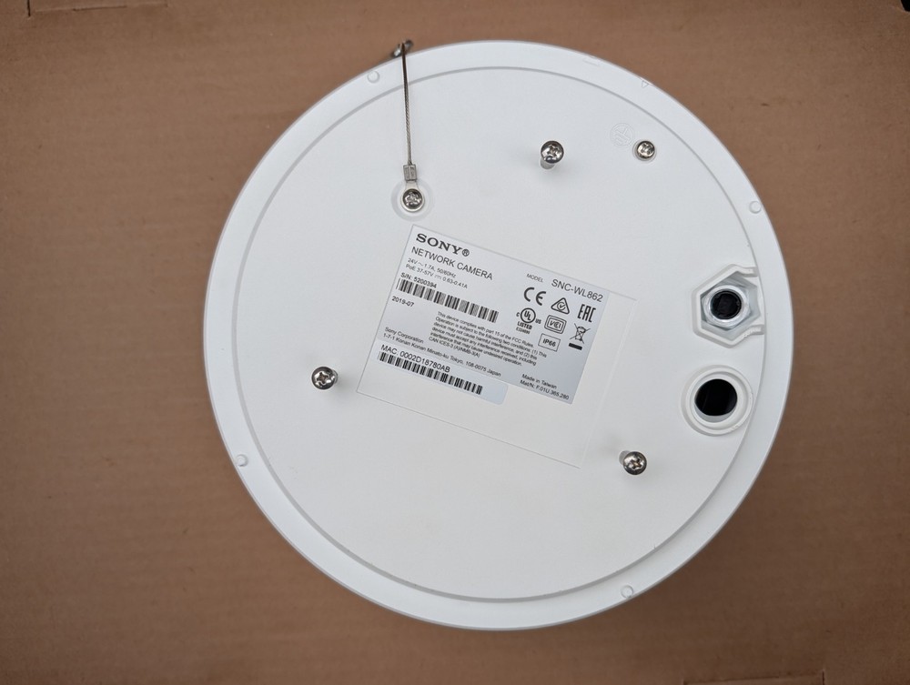 Sony SNC-WL862 20MP 4-Sensor IP Dome Camera – 360° Multi-Sensor – PoE – Tested