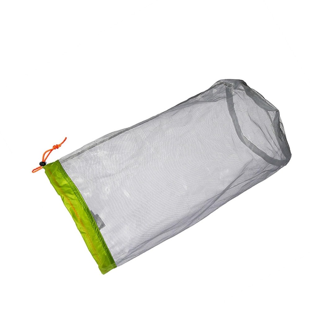 VGEBY1 Camping Mesh Storage Bag, Ultralight Nylon Drawstring Mesh Sack Stuff ...