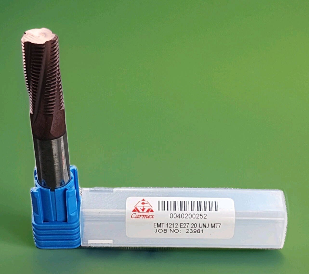 Carmex EMT 1212 E27 20 UNJ MT7 Carbide Thread Mill 12mm 5-Flute MT7 Grade Tool