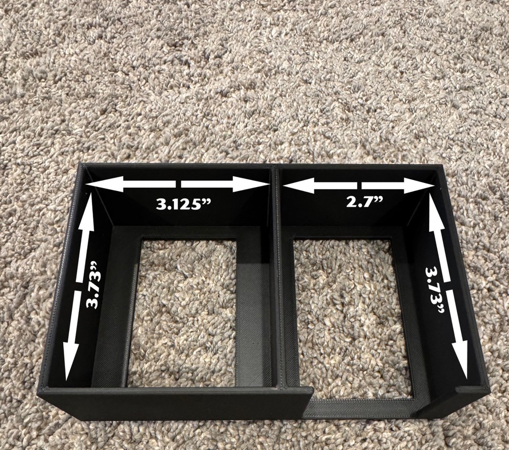 Trading Card Toploader Sleeve Dispenser Organizer Storage Caddy Semi Rigid TCG