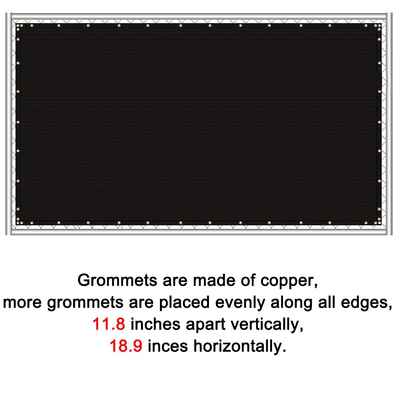 6 feet x 50 feet Privacy Screen Fence Heavy Duty Fencing Mesh Shade Net Cover...