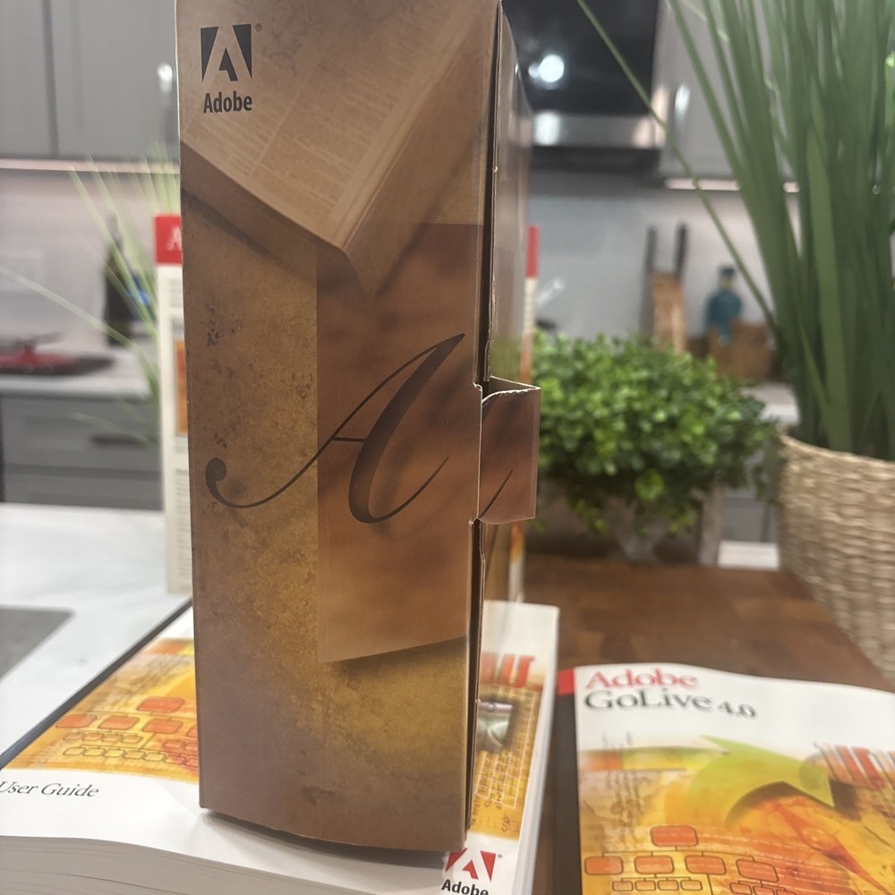 Adobe GoLive 4.0 Upgrade Macintosh Complete Boxed Software Manuals Serial