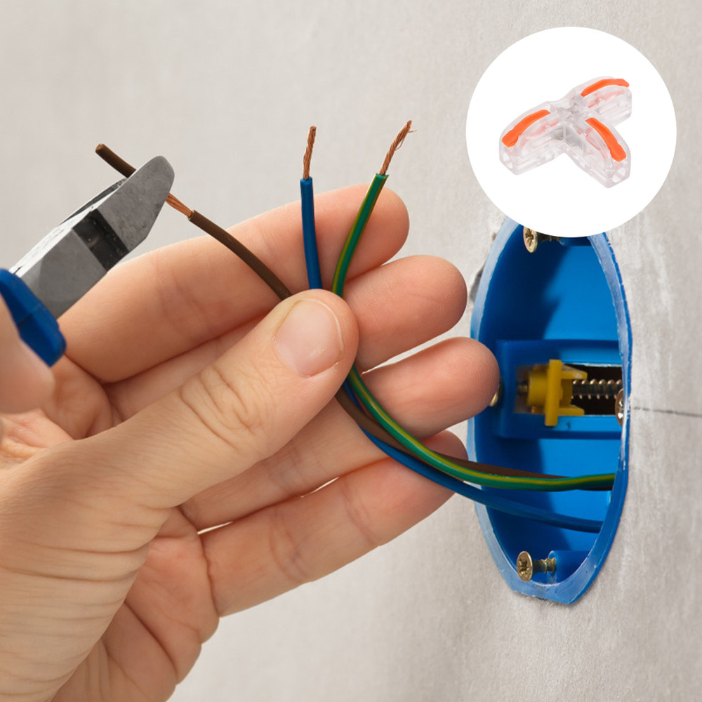 10pcs Quick Splice Wire Connectors Tinned Copper Terminals Cable Connectors