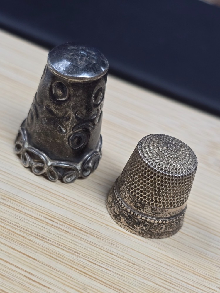 ✨x2 Sterling THIMBLES * .925 Sterling Silver