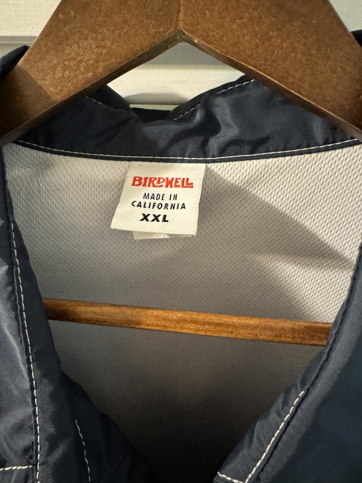 Birdwell Men's 3 Stripe Competition Jacket - Navy, Paprika/Gold XXL