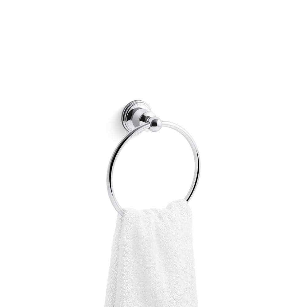KOHLER Capilano Towel Ring in Polished Chrome K-R26684-CP