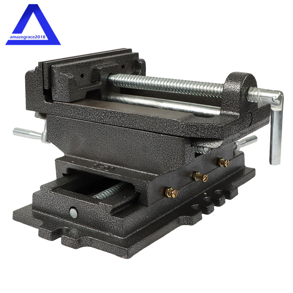 6" Cross Drill Press Vise Slide Metal Milling 2 Way Machine X-Y Clamp Heavy Duty