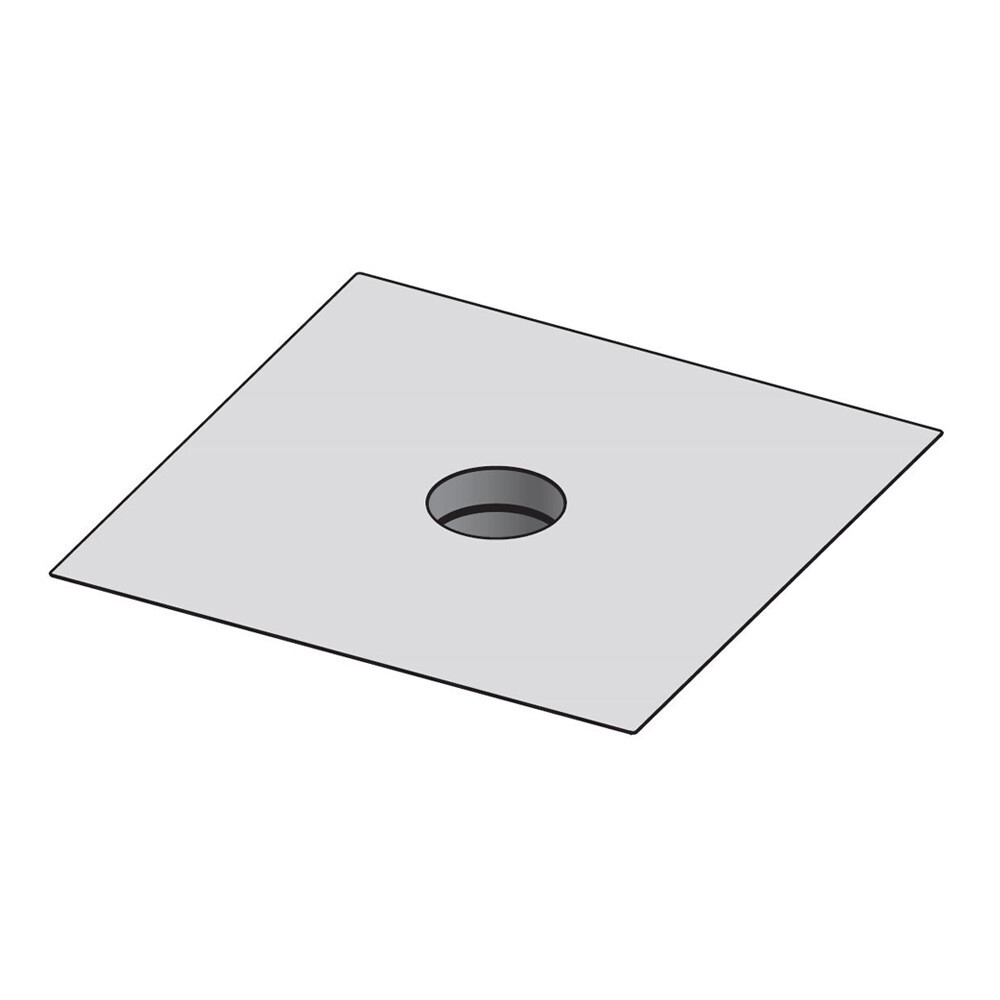 14" Diameter, Single Wall Grease Duct, Fan Plate Adapter - End