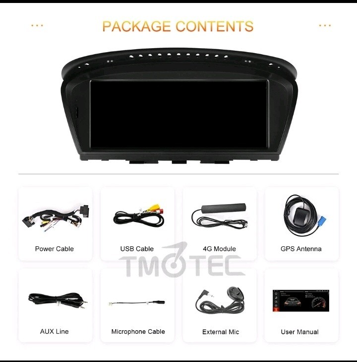 Android Car Radio For BMW 3 Series E90 E91 E92 E93 CIC CarPlay SatNav Main Unit