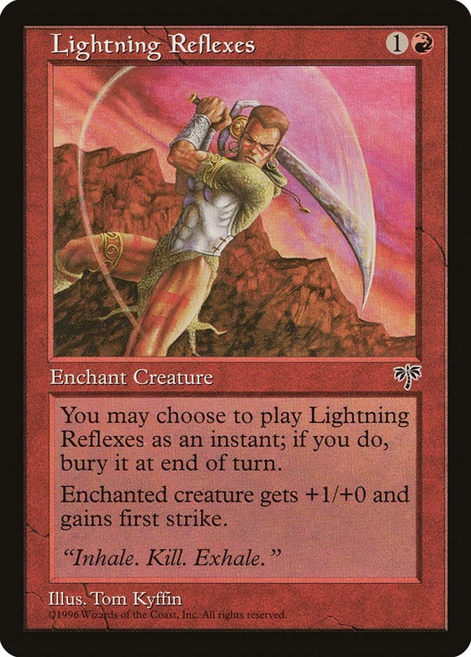 Lightning Reflexes Mirage N/A MTG MP