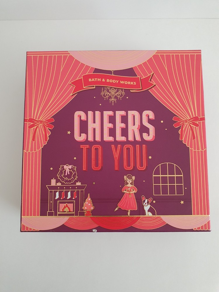 Bath & Body Works Cheers To You Nutcracker Empty Red Gift Box
