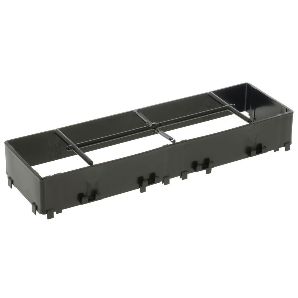 Ice Chiller Riser Rectangular Black Plastic - 22"L x 7"W x 2 3/4"H