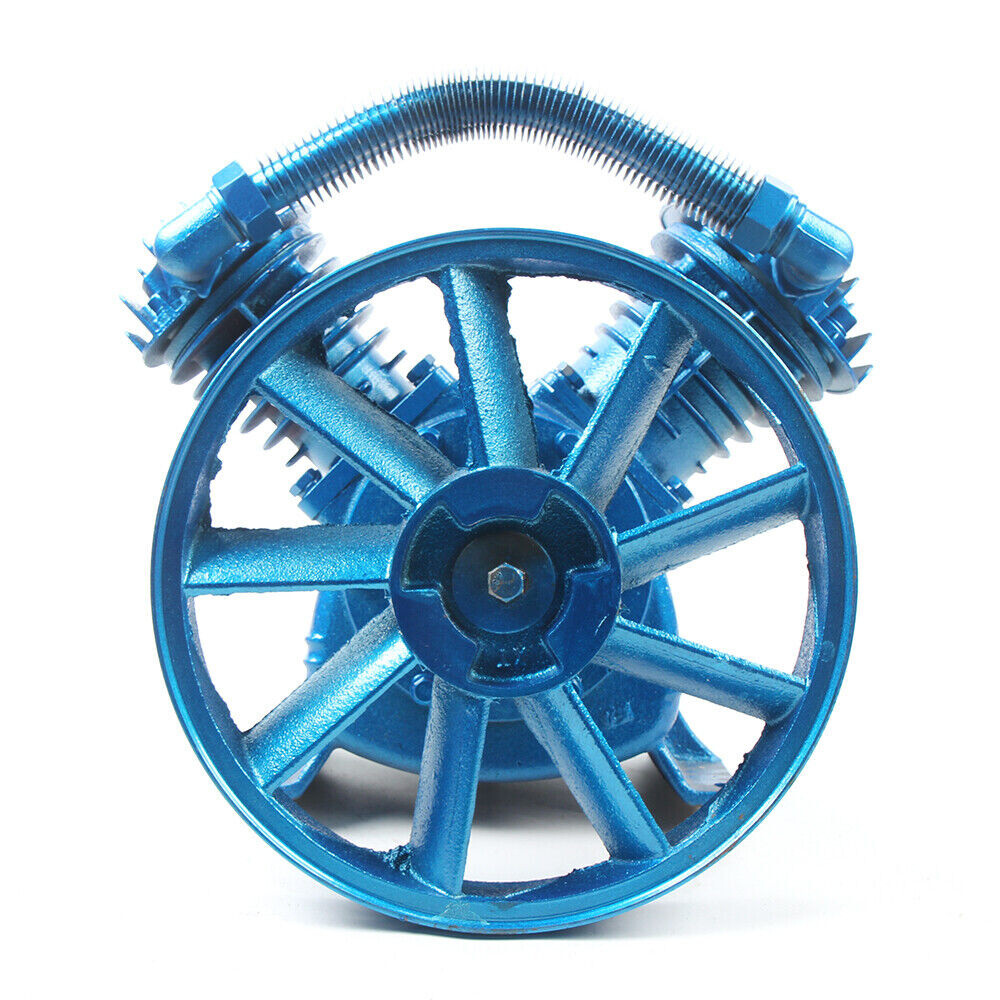 5HP V Style 2-Cylinder Air Compressor Pump Motor Head Double Stage 175PSI