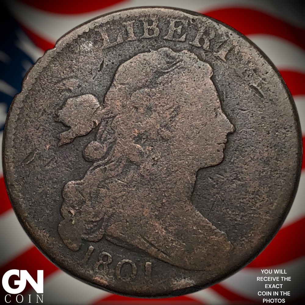 1801 Draped Bust Large Cent Z0737