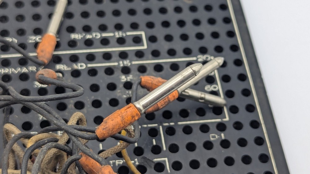 Vintage IBM 601059 MACHINE Plugboard Control Panel FOR DISPLAY