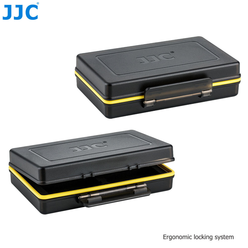 JJC 2 Camera Battery + 6 SD Memory Cards Case Box Holder for Canon LP-E6 LP-E6N