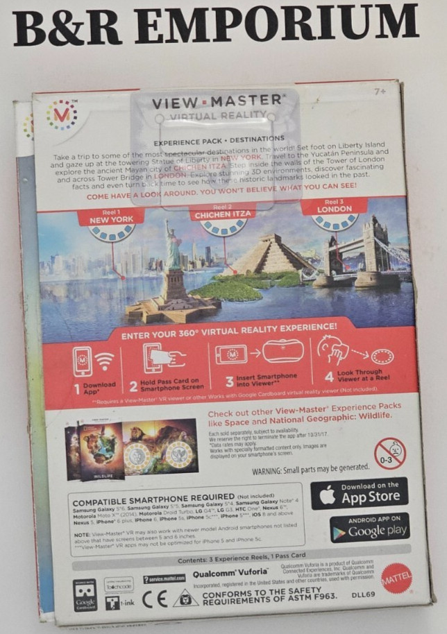 Set of 2 View Master Virtual Reality Experience Pack: Destinations, Space