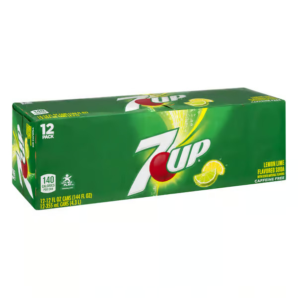 7 Up Lemon Lime Soda 12 pack