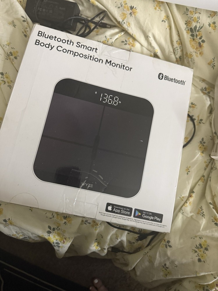 Wyze Scale X Bluetooth Body Composition Smart Scale, Digital Display, Black