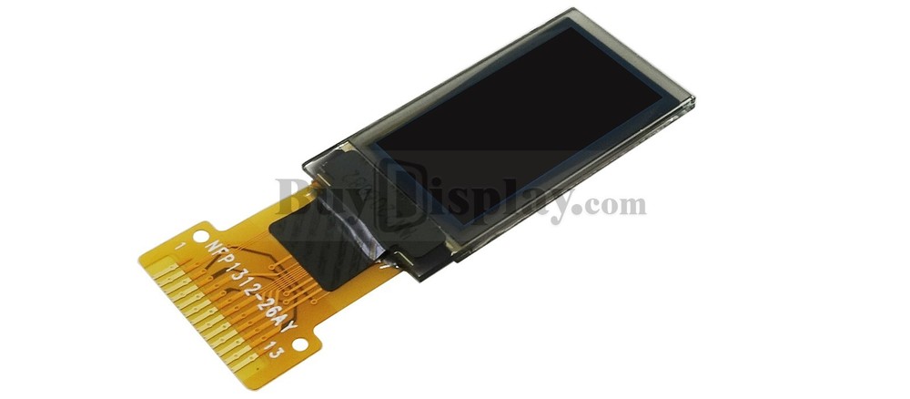 SPI I2C White 0.77 inch OLED Display Panel 128x64 Pixels Controller IC SSD1312