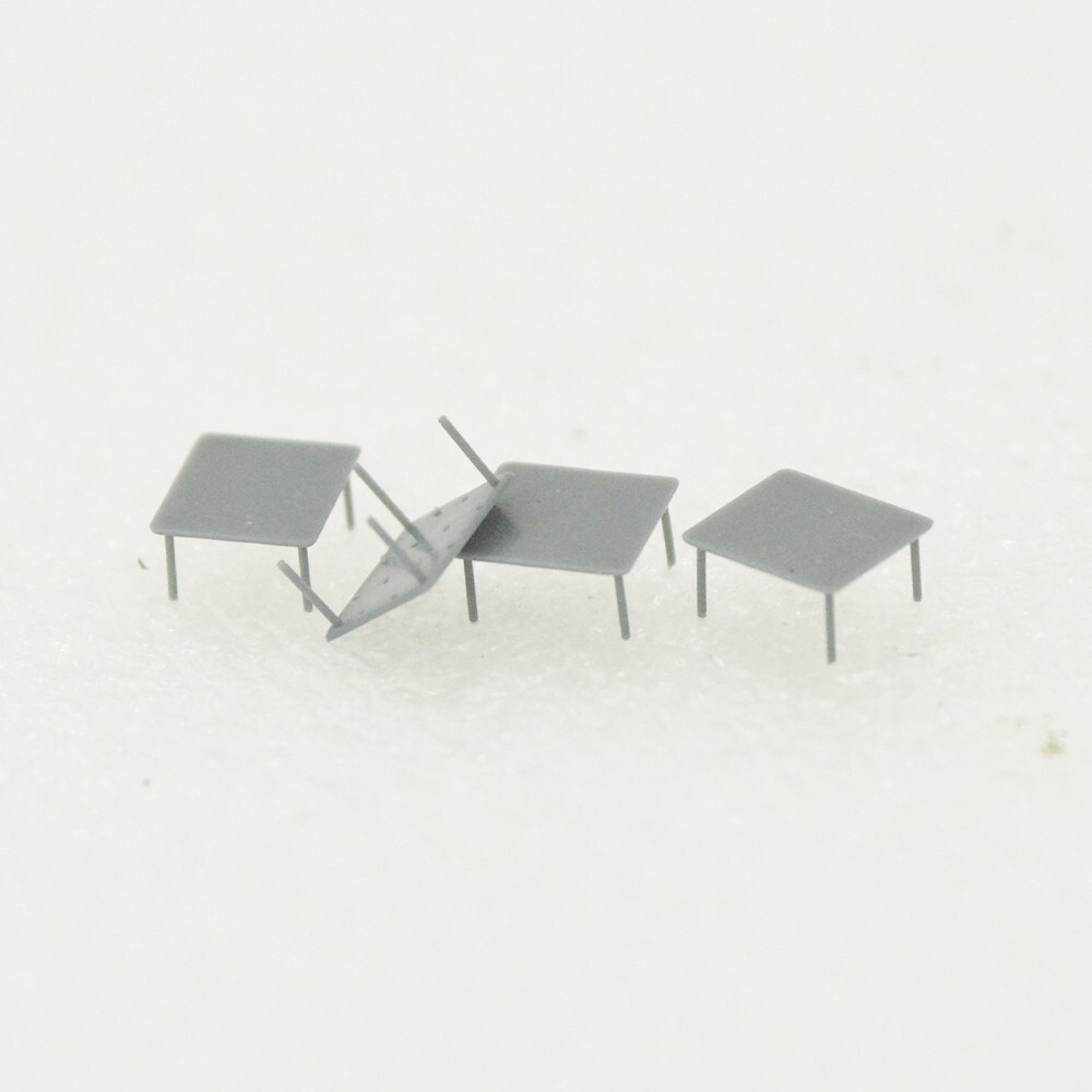 LaoYao 1:72 Square Tea Coffee Table Low Table 4pcs