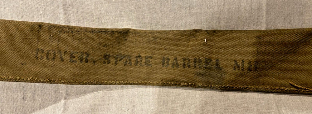 WWII Spare Barrel Cover M8 Canvas 36"