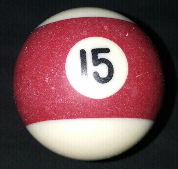 Replacement Regulation Pool Ball 15 Ball Striped Maroon
